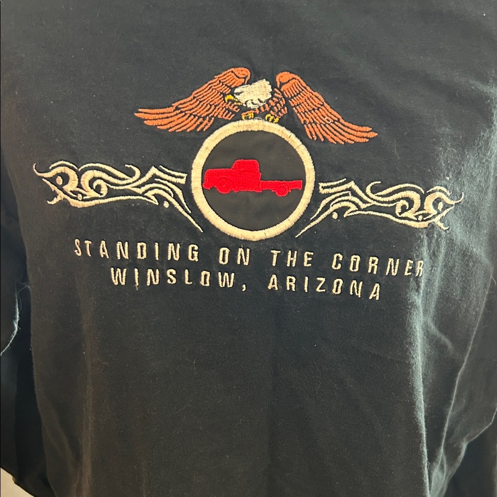 Long Sleeve T shirt with “Standing on the corner Winslow, Arizona”